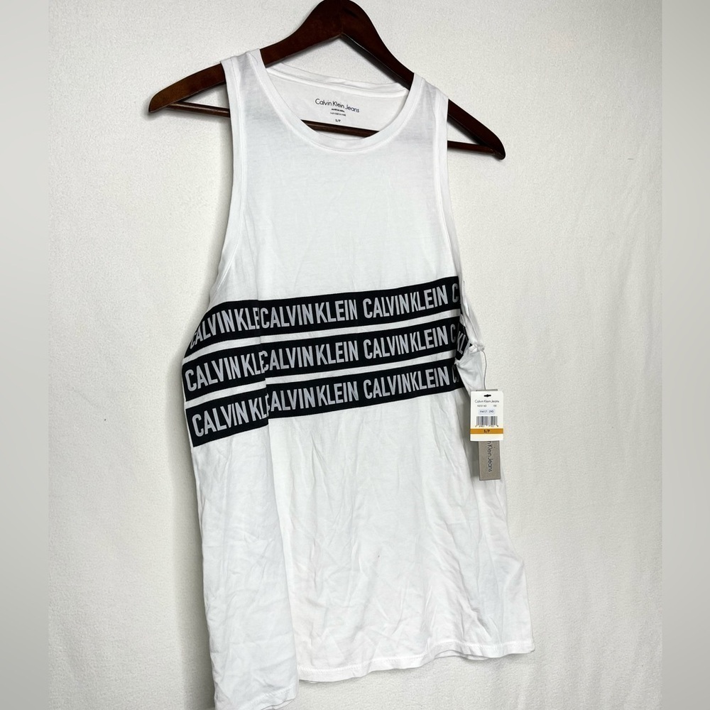 Calvin Klein Jeans Black/White Tank Top Size Small NWT